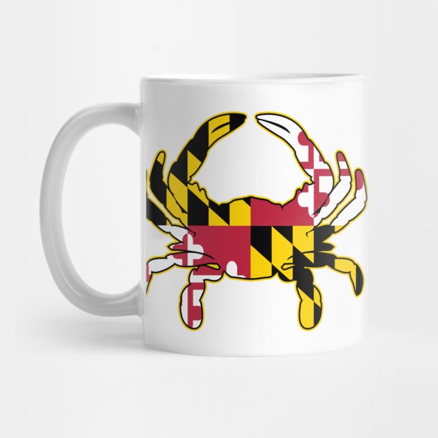 Maryland Flag Crab Illustration by hobrath